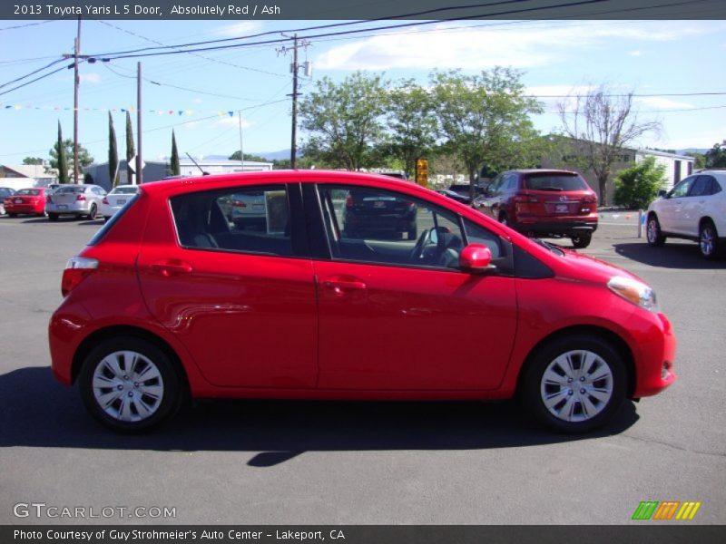 Absolutely Red / Ash 2013 Toyota Yaris L 5 Door