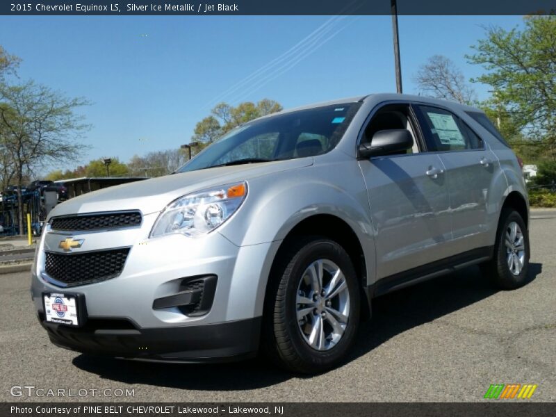 Silver Ice Metallic / Jet Black 2015 Chevrolet Equinox LS