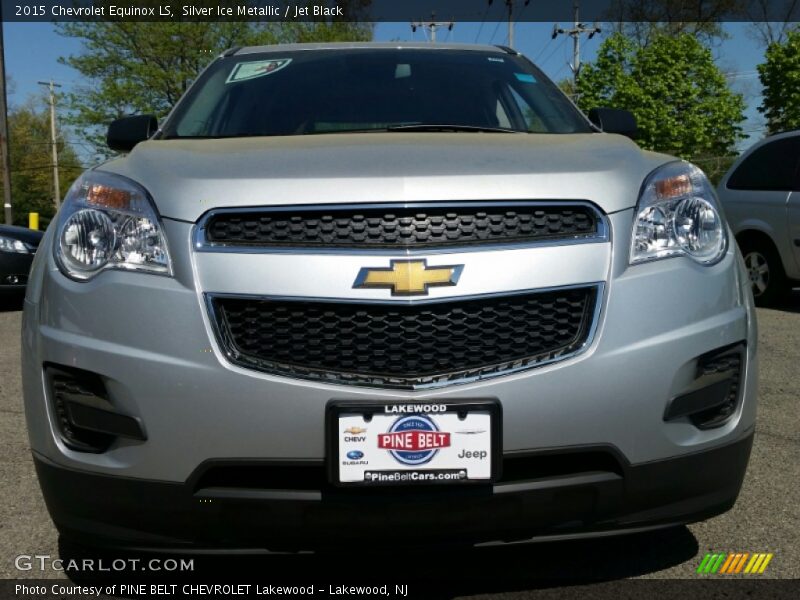 Silver Ice Metallic / Jet Black 2015 Chevrolet Equinox LS