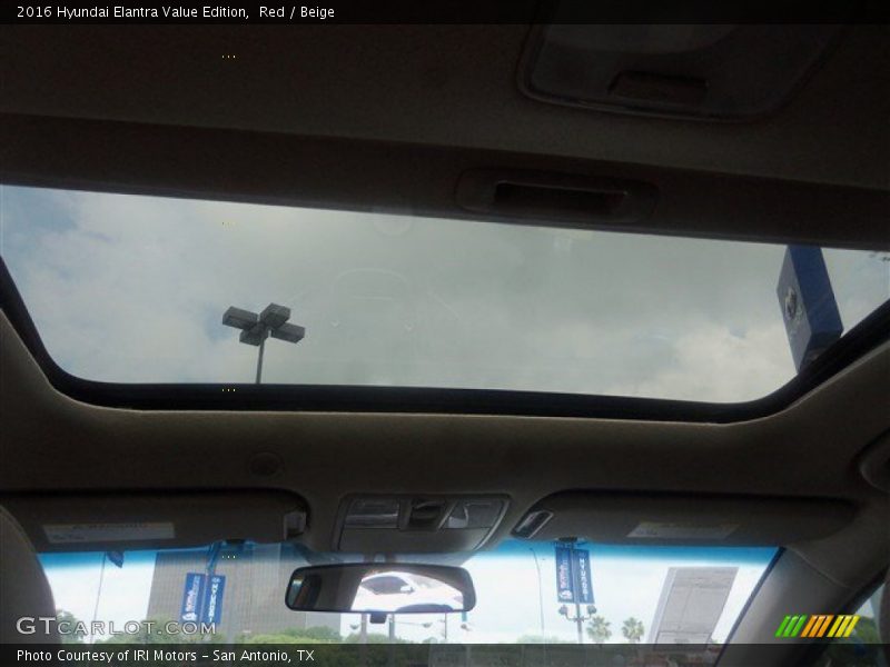 Red / Beige 2016 Hyundai Elantra Value Edition