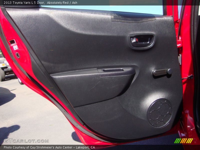 Absolutely Red / Ash 2013 Toyota Yaris L 5 Door