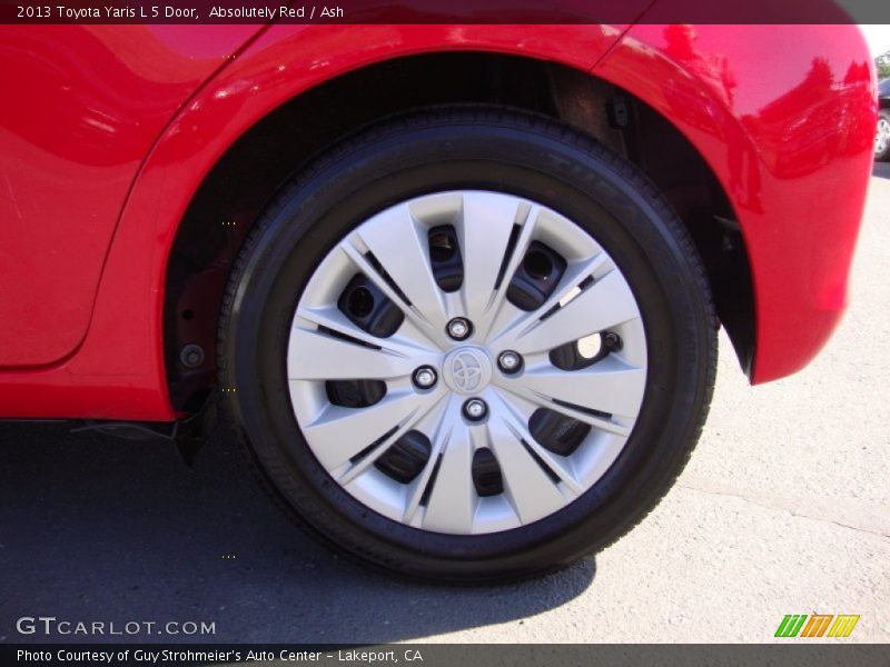 Absolutely Red / Ash 2013 Toyota Yaris L 5 Door