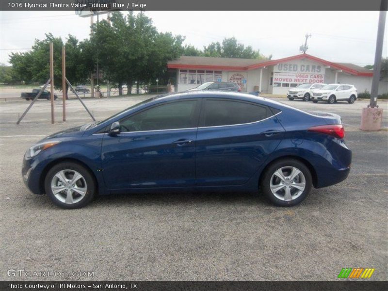 Blue / Beige 2016 Hyundai Elantra Value Edition