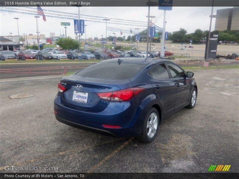 Blue / Beige 2016 Hyundai Elantra Value Edition