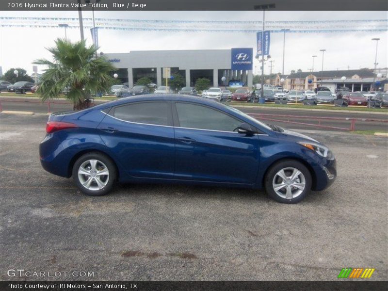 Blue / Beige 2016 Hyundai Elantra Value Edition