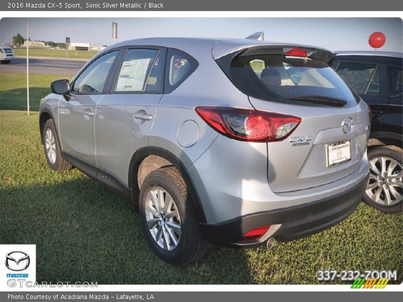 Sonic Silver Metallic / Black 2016 Mazda CX-5 Sport