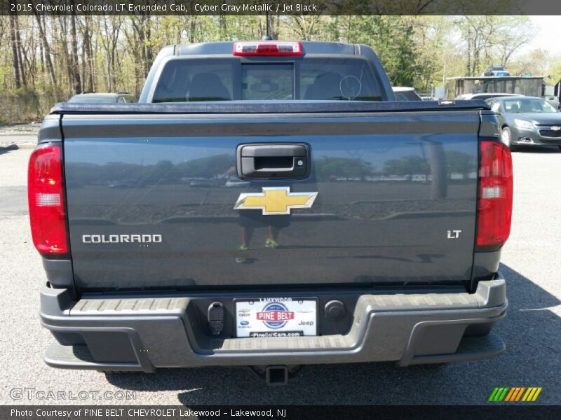 Cyber Gray Metallic / Jet Black 2015 Chevrolet Colorado LT Extended Cab