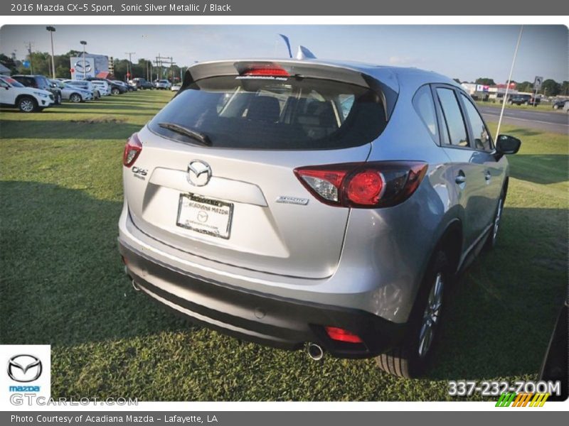 Sonic Silver Metallic / Black 2016 Mazda CX-5 Sport