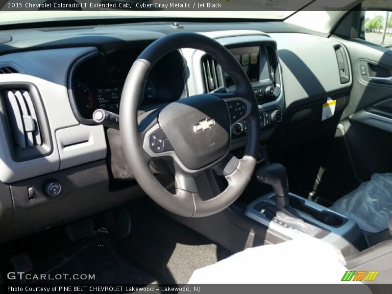 Cyber Gray Metallic / Jet Black 2015 Chevrolet Colorado LT Extended Cab