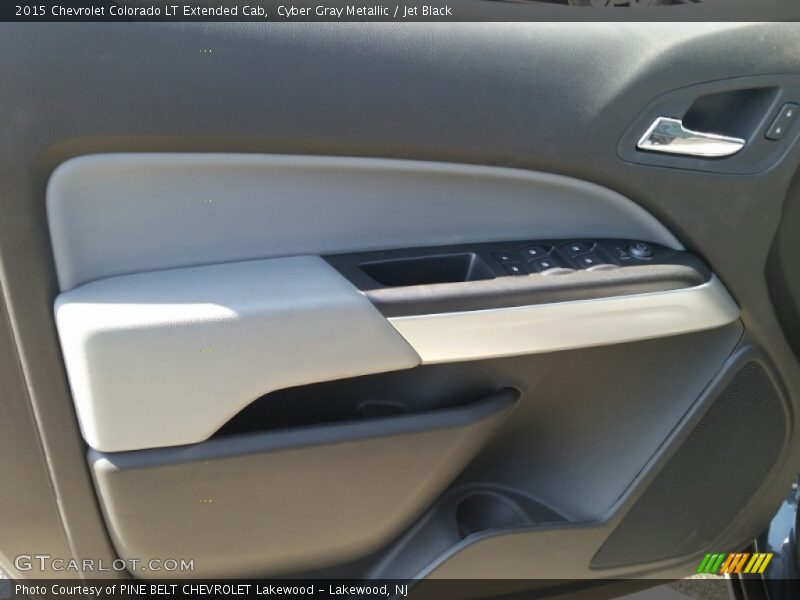 Cyber Gray Metallic / Jet Black 2015 Chevrolet Colorado LT Extended Cab