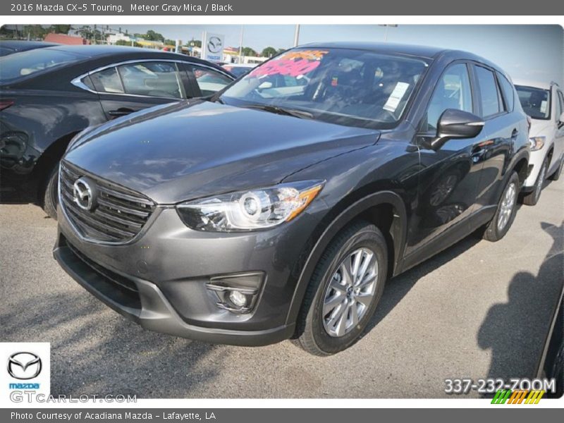 Meteor Gray Mica / Black 2016 Mazda CX-5 Touring