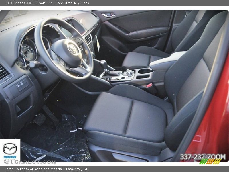 Soul Red Metallic / Black 2016 Mazda CX-5 Sport