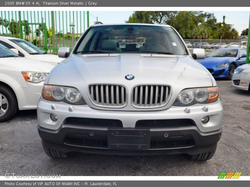 Titanium Silver Metallic / Grey 2005 BMW X5 4.4i