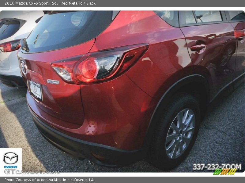 Soul Red Metallic / Black 2016 Mazda CX-5 Sport