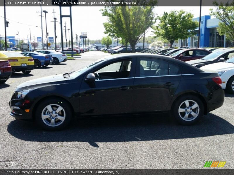 Black Granite Metallic / Jet Black/Medium Titanium 2015 Chevrolet Cruze LT