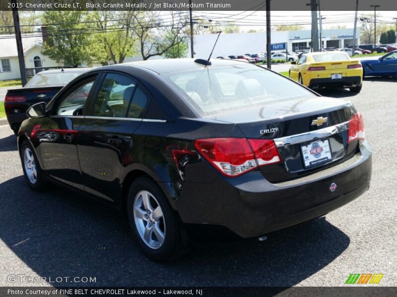 Black Granite Metallic / Jet Black/Medium Titanium 2015 Chevrolet Cruze LT