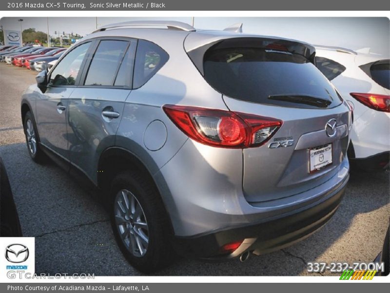 Sonic Silver Metallic / Black 2016 Mazda CX-5 Touring