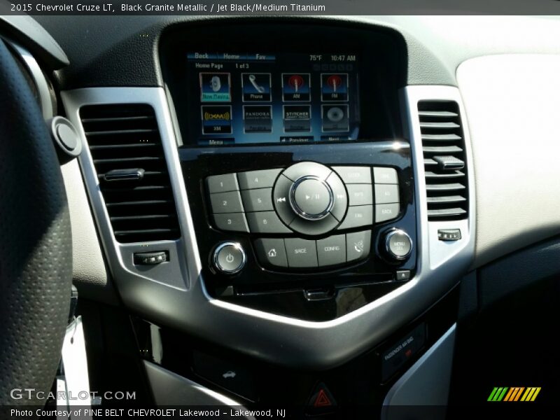Black Granite Metallic / Jet Black/Medium Titanium 2015 Chevrolet Cruze LT