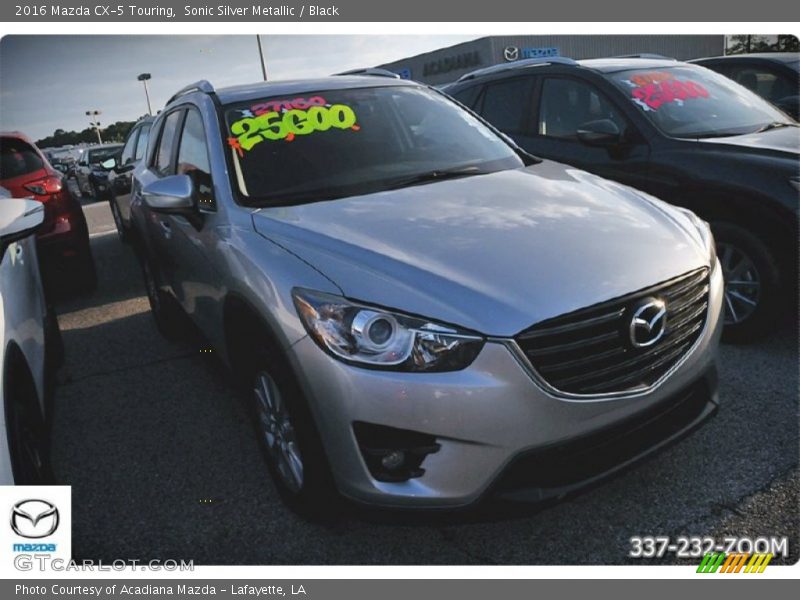 Sonic Silver Metallic / Black 2016 Mazda CX-5 Touring