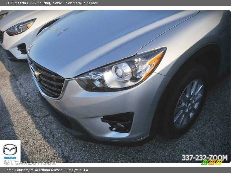Sonic Silver Metallic / Black 2016 Mazda CX-5 Touring