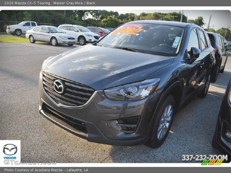 Meteor Gray Mica / Black 2016 Mazda CX-5 Touring
