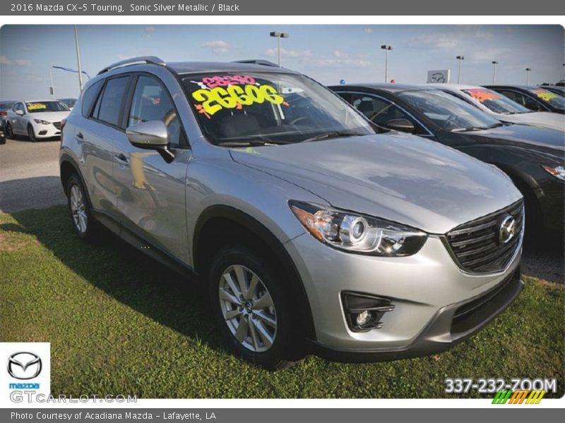 Sonic Silver Metallic / Black 2016 Mazda CX-5 Touring