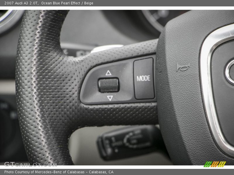 Ocean Blue Pearl Effect / Beige 2007 Audi A3 2.0T