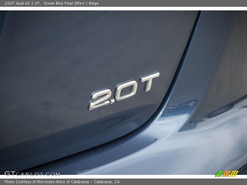 Ocean Blue Pearl Effect / Beige 2007 Audi A3 2.0T