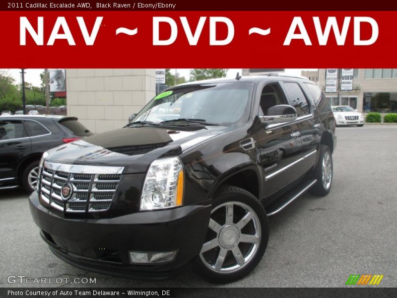 Black Raven / Ebony/Ebony 2011 Cadillac Escalade AWD