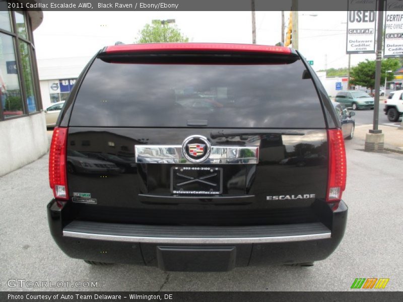 Black Raven / Ebony/Ebony 2011 Cadillac Escalade AWD