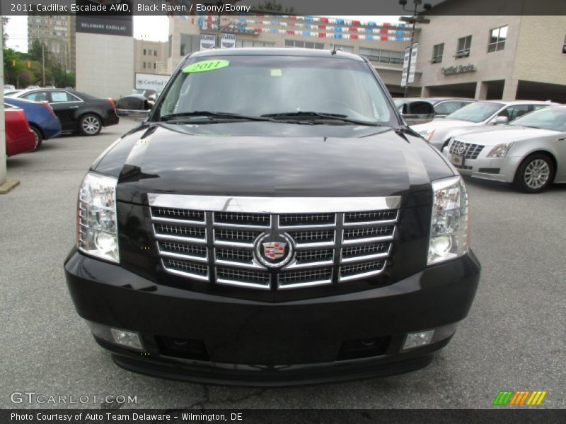 Black Raven / Ebony/Ebony 2011 Cadillac Escalade AWD