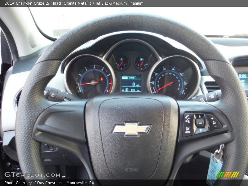 Black Granite Metallic / Jet Black/Medium Titanium 2014 Chevrolet Cruze LS