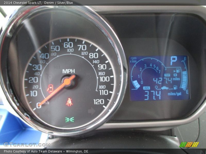 Denim / Silver/Blue 2014 Chevrolet Spark LT