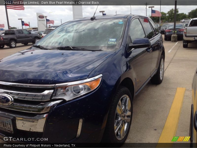 Dark Blue Pearl Metallic / Charcoal Black 2012 Ford Edge Limited