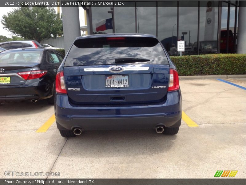 Dark Blue Pearl Metallic / Charcoal Black 2012 Ford Edge Limited