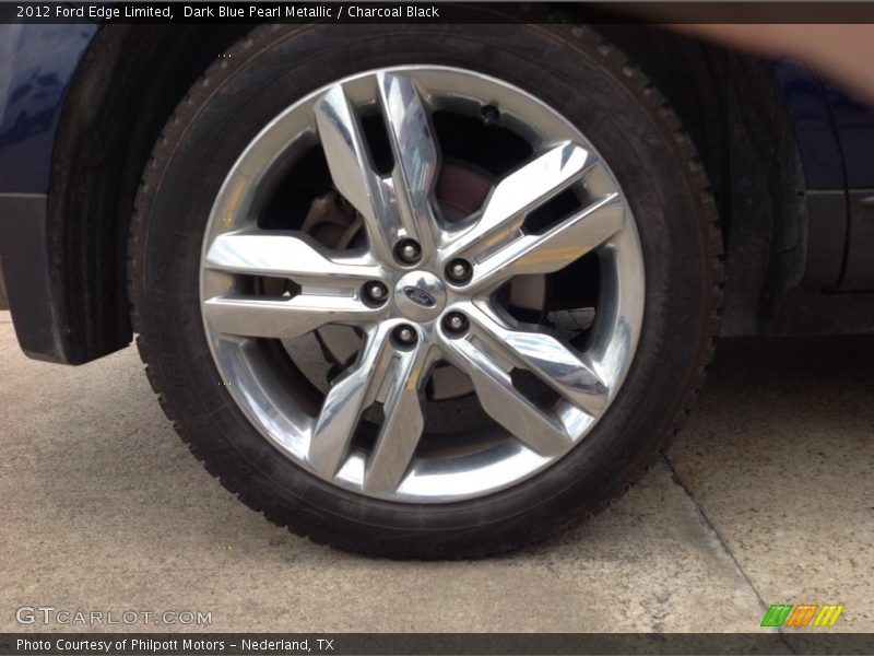 Dark Blue Pearl Metallic / Charcoal Black 2012 Ford Edge Limited