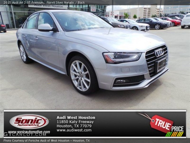 Florett Silver Metallic / Black 2015 Audi A4 2.0T Premium