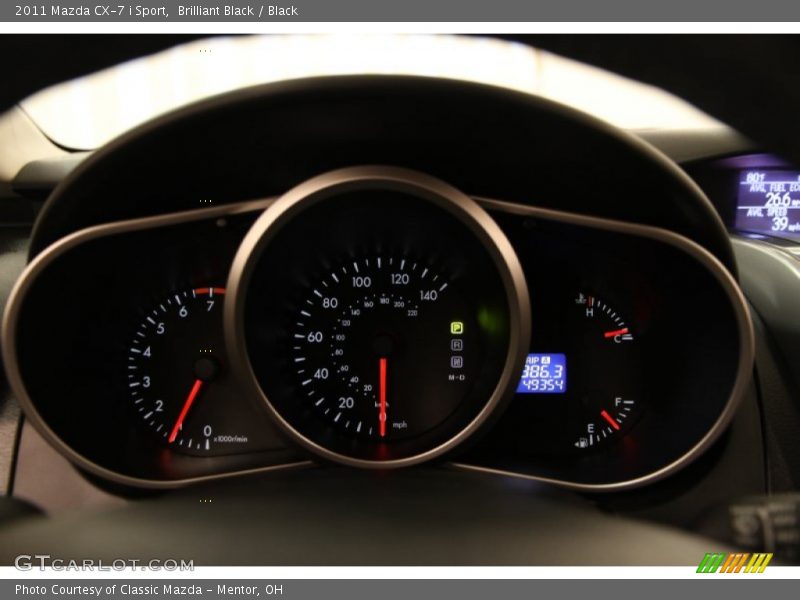 Brilliant Black / Black 2011 Mazda CX-7 i Sport