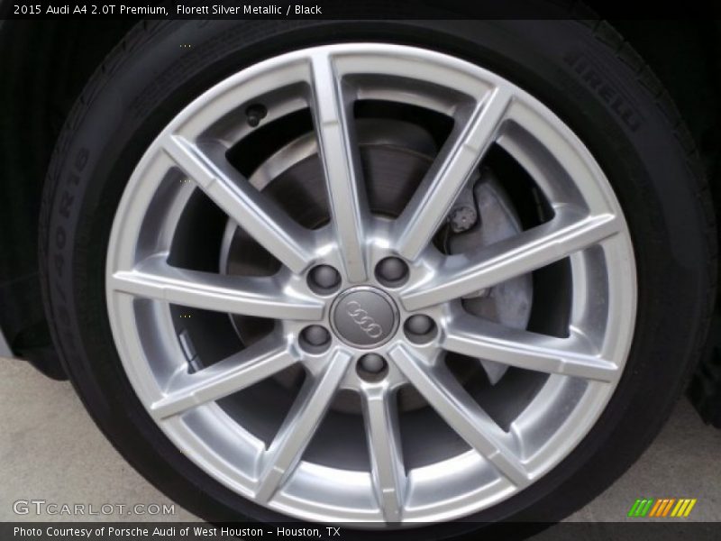 Florett Silver Metallic / Black 2015 Audi A4 2.0T Premium