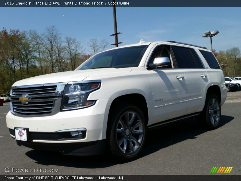 White Diamond Tricoat / Cocoa/Dune 2015 Chevrolet Tahoe LTZ 4WD