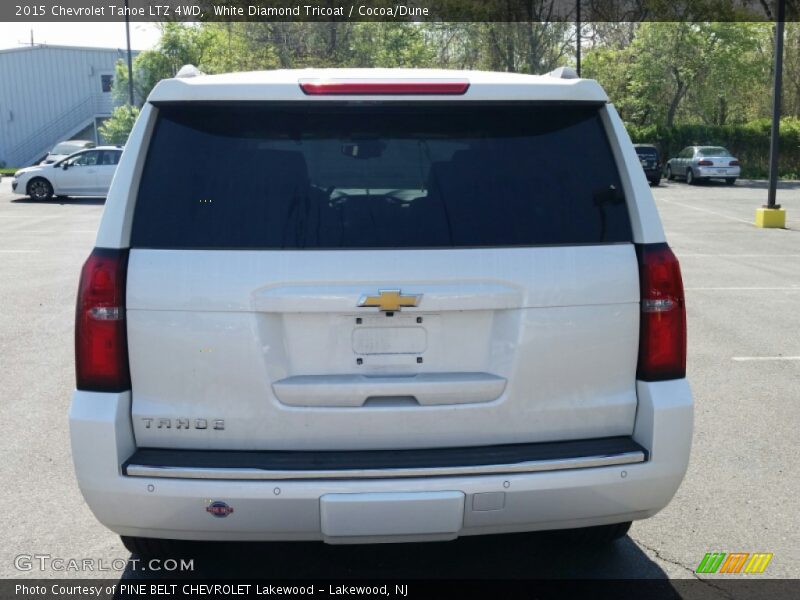 White Diamond Tricoat / Cocoa/Dune 2015 Chevrolet Tahoe LTZ 4WD