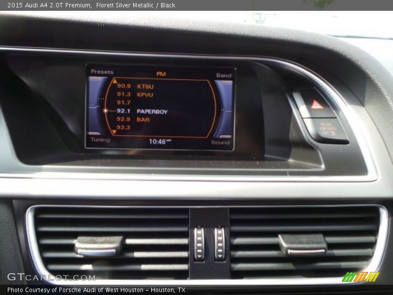 Florett Silver Metallic / Black 2015 Audi A4 2.0T Premium