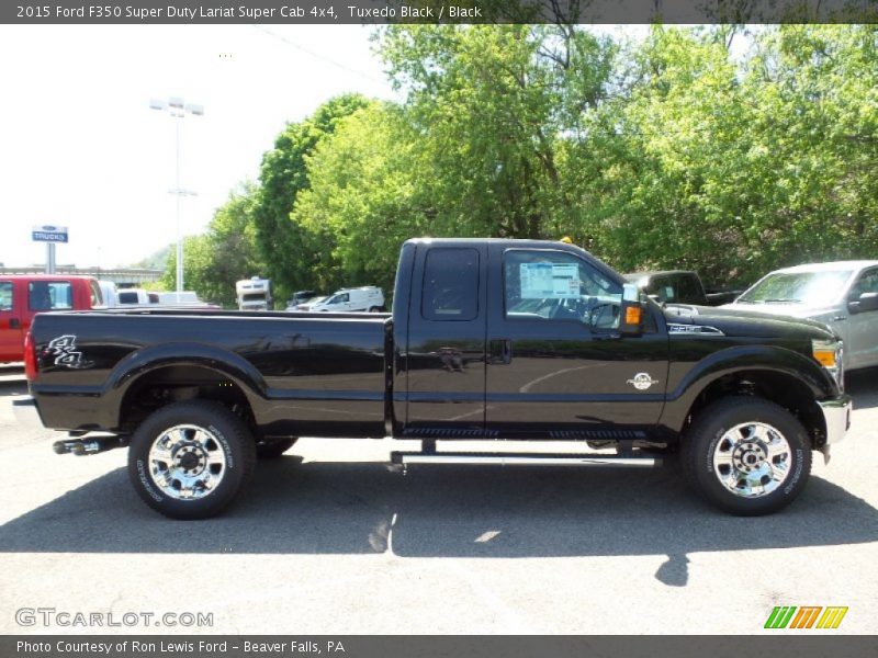 Tuxedo Black / Black 2015 Ford F350 Super Duty Lariat Super Cab 4x4