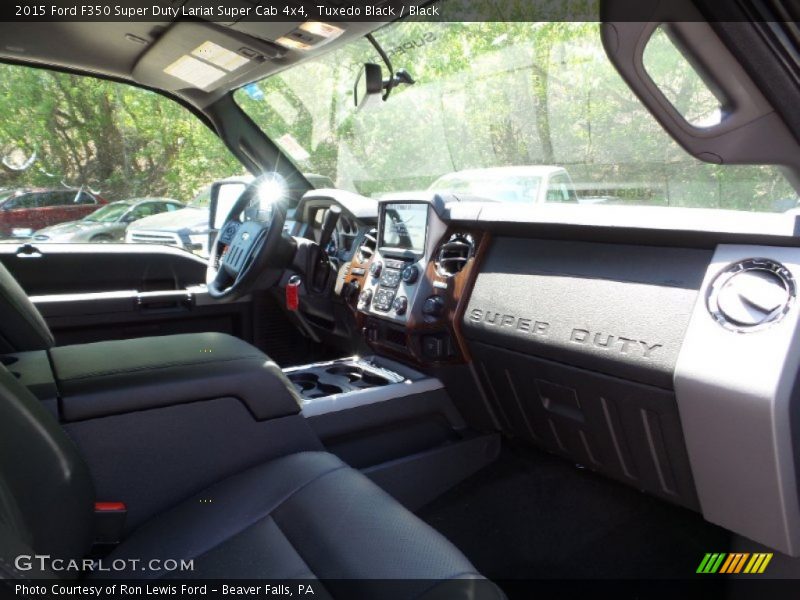 Tuxedo Black / Black 2015 Ford F350 Super Duty Lariat Super Cab 4x4
