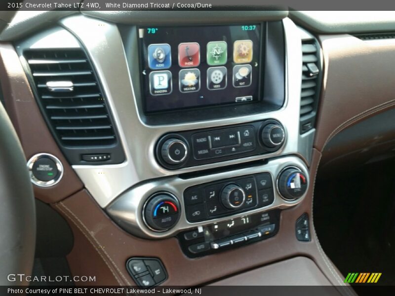 White Diamond Tricoat / Cocoa/Dune 2015 Chevrolet Tahoe LTZ 4WD
