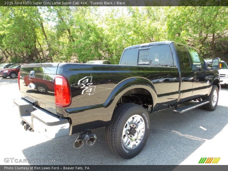 Tuxedo Black / Black 2015 Ford F350 Super Duty Lariat Super Cab 4x4