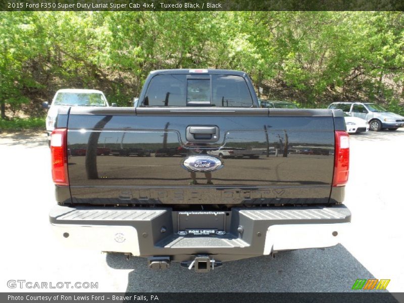 Tuxedo Black / Black 2015 Ford F350 Super Duty Lariat Super Cab 4x4