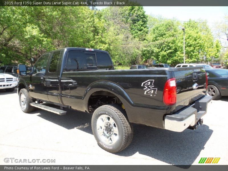 Tuxedo Black / Black 2015 Ford F350 Super Duty Lariat Super Cab 4x4
