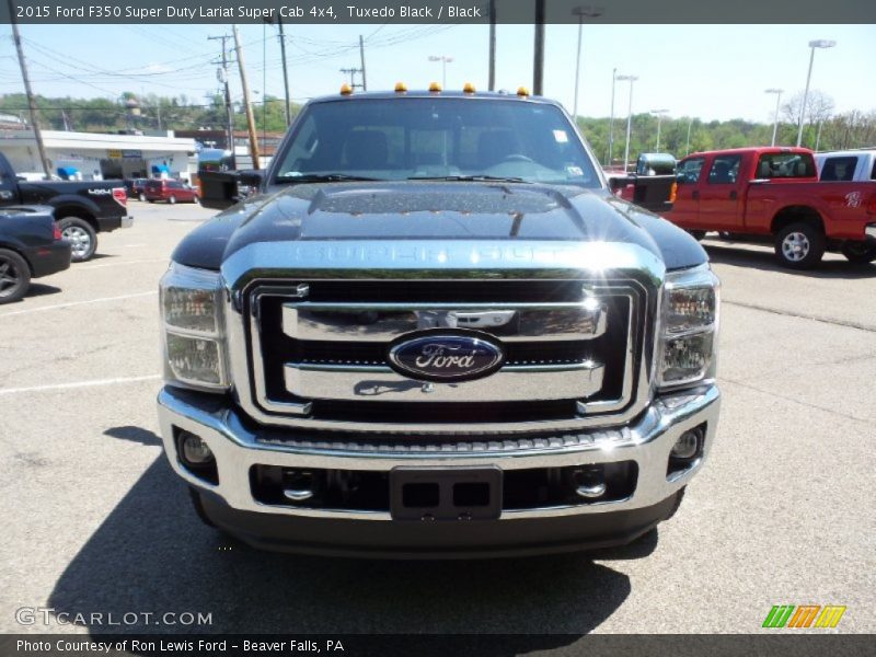 Tuxedo Black / Black 2015 Ford F350 Super Duty Lariat Super Cab 4x4