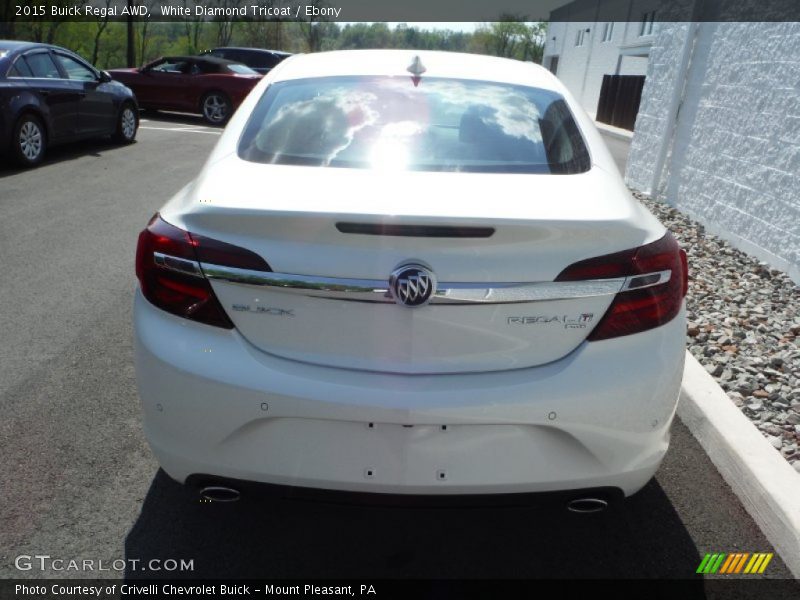 White Diamond Tricoat / Ebony 2015 Buick Regal AWD
